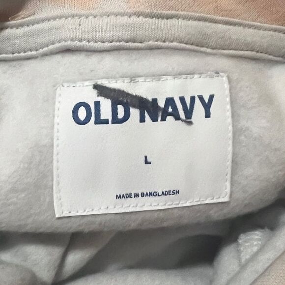 Old Navy Gender Neutral Tie-Dyed Pullover Hoodie Orange Blue Large NWOT - Picture 6 of 7